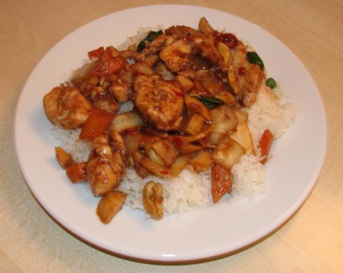 Kung Po chicken (Westernized version)